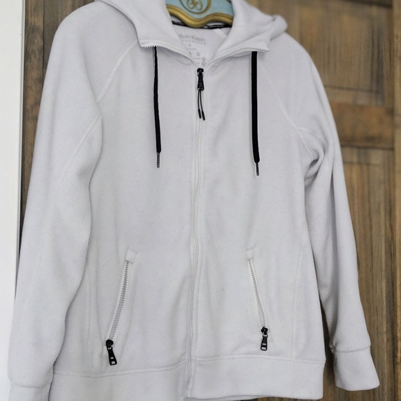CALVIN KLEIN Zip Up Fleece Hoodie - Picture 5 of 5